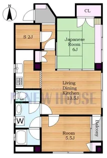 ハウゼティクルス【4階】の間取り