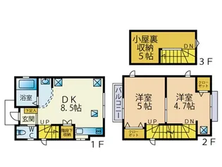 東京都世田谷区三宿2【一戸建】の間取り