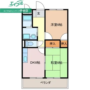 サニーハイツ【1階】の間取り