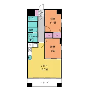 MAPLE ANEST SHINSAKAE【8階】の間取り