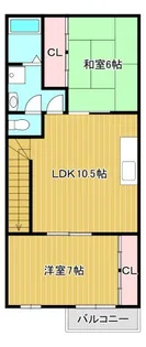 横見サウスハイツ【2階】の間取り