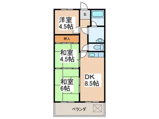 田中マンションA棟【1階】の間取り