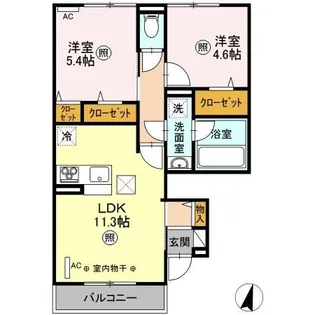 フェアビアンカ【1階】の間取り