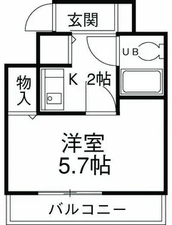 フラタニティ赤羽【5階】の間取り