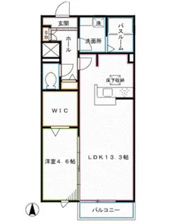 パレスみやびII【2階】の間取り