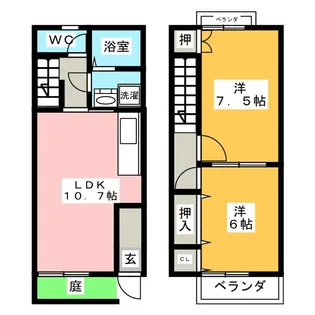愛知県日進市竹の山1【一戸建】の間取り