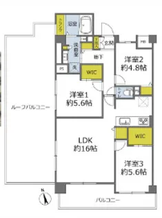 コスモ中台ガーデンヒルズ【8階】の間取り