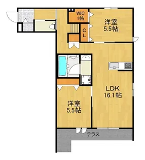 La Gracieuse(ラ グラシューズ)【1階】の間取り