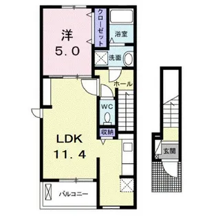 ローズシャトー【2階】の間取り