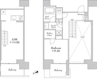 カナルフロント芝浦【3階】の間取り