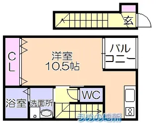 ALLEY X A棟【2階】の間取り