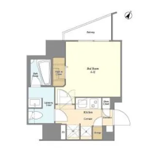 リテラス渋谷笹塚【13階】の間取り