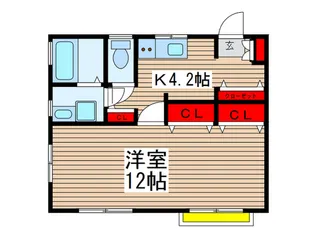 メゾンドブランシュ【2階】の間取り