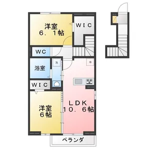 ペニーレーン石神井台 B棟【2階】の間取り