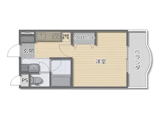 ドリームパレス荒楯【2階】の間取り