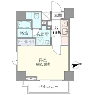 マインズ・コム白金【6階】の間取り