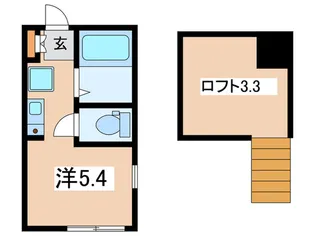 リュミエ安善【1階】の間取り