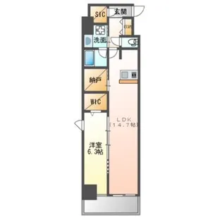 ロイジェント日吉【5階】の間取り