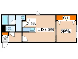 ル・エストVI【3階】の間取り