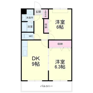 ブライトタイムII【1階】の間取り