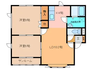 Mハイツ【1階】の間取り