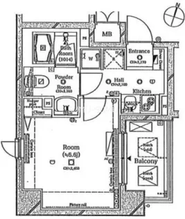 ルクシェール横濱吉野町【9階】の間取り
