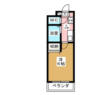 エンポーリアム若宮【1階】の間取り