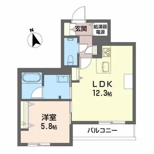 ラ・ベルテール【2階】の間取り