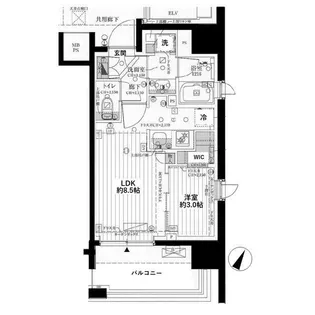 クレヴィア日本橋水天宮前HAMACHO RESIDENCE【1階】の間取り
