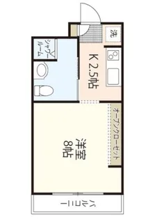 リベラル三野【1階】の間取り