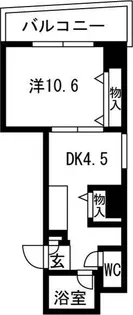 フェスタ天神【8階】の間取り