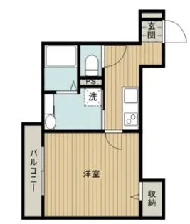 プリシアコート【1階】の間取り