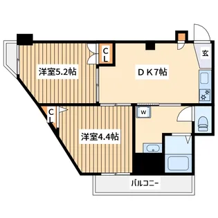 アルコバレーノ【2階】の間取り