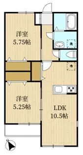 エーベンコート【2階】の間取り