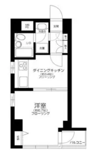 コスモ東池袋【5階】の間取り