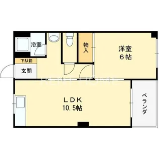 サクラコート高安【4階】の間取り