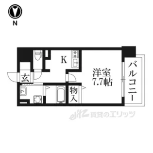 カスタリア京都西大路【8階】の間取り