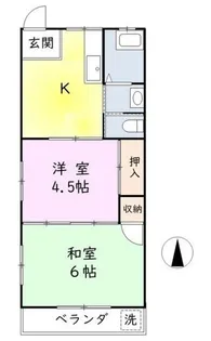 クレア西新井【3階】の間取り
