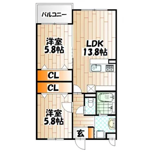 KIRA HIAGARI【5階】の間取り