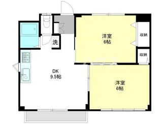 シティハイツ三橋【2階】の間取り