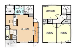 ピサリ山室【1階】の間取り