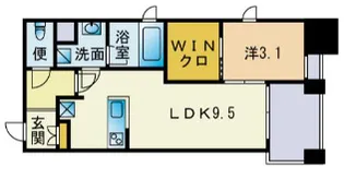 ブラン・スタイル博多【3階】の間取り