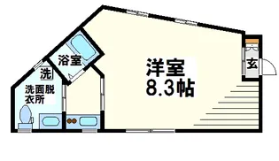 ルーブル調布南【1階】の間取り