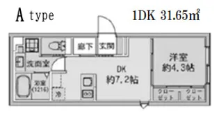 FABRIC 蒲田 west Residence【1階】の間取り