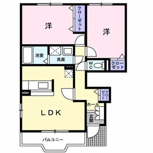 リンデンB【1階】の間取り