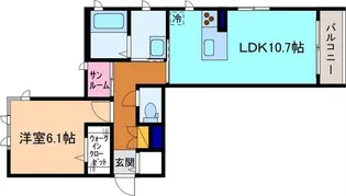 メゾンド諸江【3階】の間取り