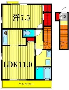 パルル B棟【2階】の間取り