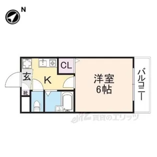 フリーディオ寝屋川【1階】の間取り