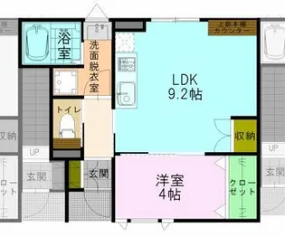 ブランシェM【1階】の間取り