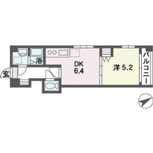 レクスタ平和【1階】の間取り
